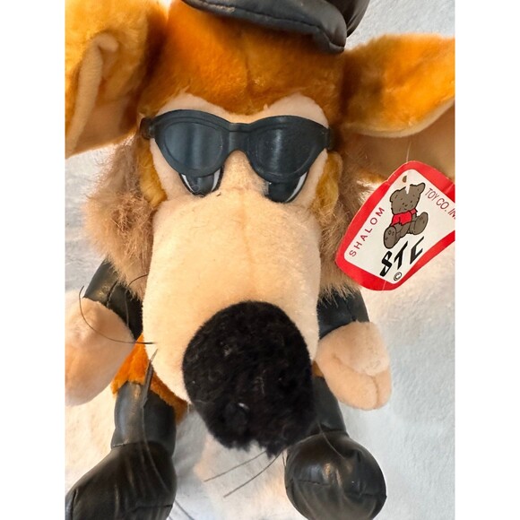 Shalom NWT Coyote Plush Faux Leather Jacket Hat Boots Stuffed Animal - Picture 3 of 8